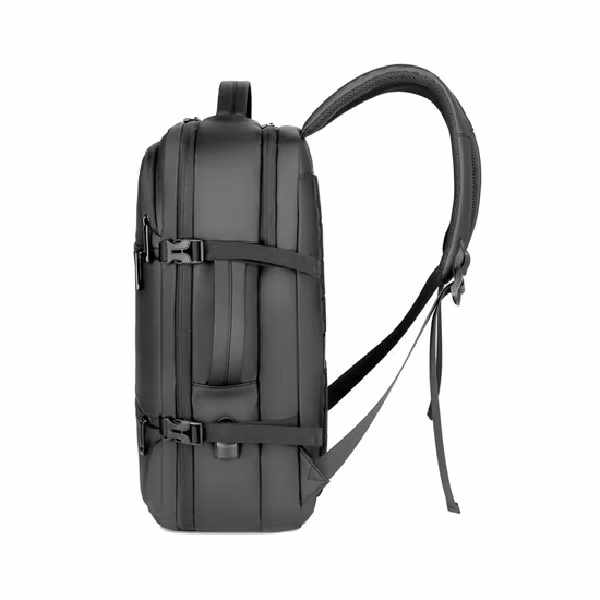 ホット販売アンダーシートバッグカスタム防水反転生地 15.6 インチ耐久性のあるビジネスラップトップバックパック USB ポート付き